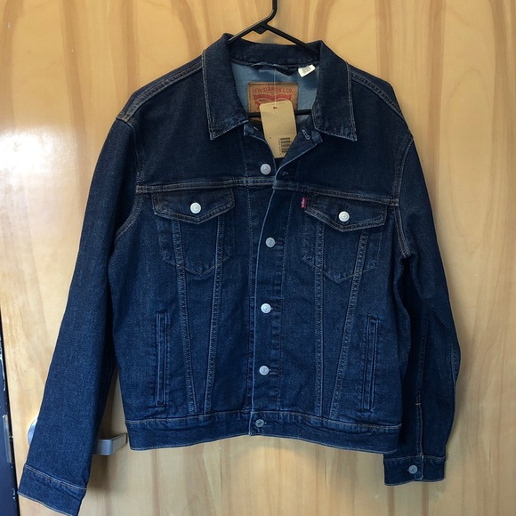 Levi's Dark wash Blue Denim Jacket new w tags - Picture 1 of 7